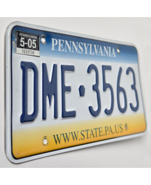 Americká SPZ Pennsylvania State DME-3563