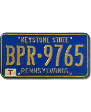 Americká SPZ Pennsylvania Keystone BPR-9765