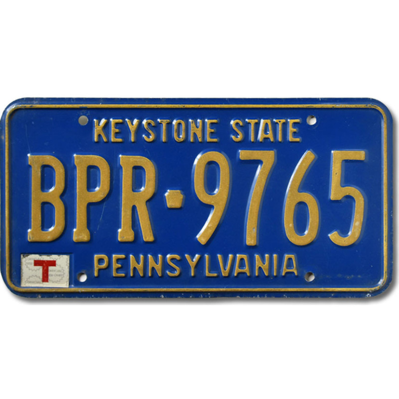 Americká SPZ Pennsylvania Keystone BPR-9765