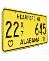 Americká SPZ Alabama 1971 Truck Heart of Dixie 22X7 645