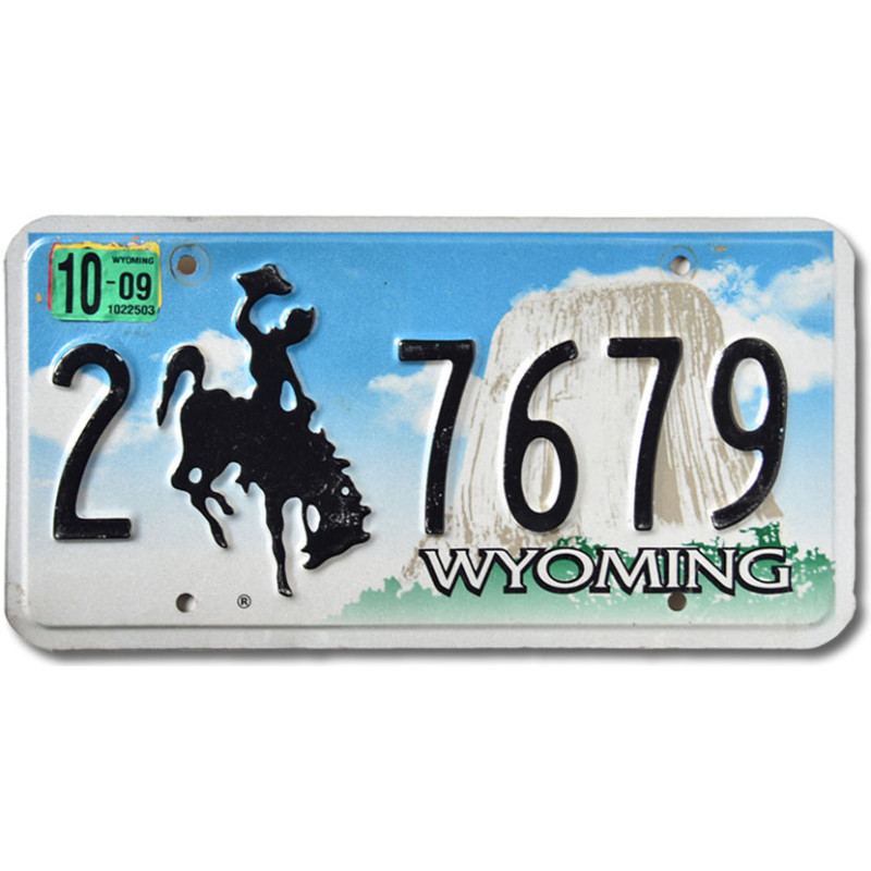 Americká SPZ Wyoming Bronco 2-7679