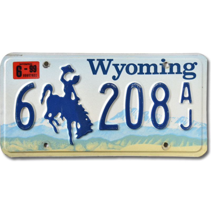 Americká SPZ Wyoming Blue Bronco 6-208AJ