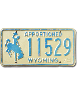 Americká SPZ Wyoming Apportioned Blue 11529