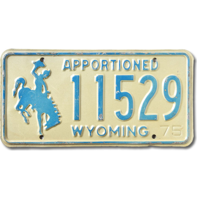 Americká SPZ Wyoming Apportioned Blue 11529