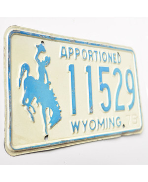 Americká SPZ Wyoming Apportioned Blue 11529