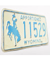 Americká SPZ Wyoming Apportioned Blue 11529