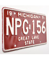 Americká SPZ Michigan 1971 Great Lake NPG-156