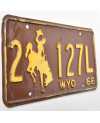 Americká SPZ Wyoming Bronco 1968 Brown 2-127L