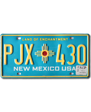 Americká SPZ New Mexico Blue PJX 430