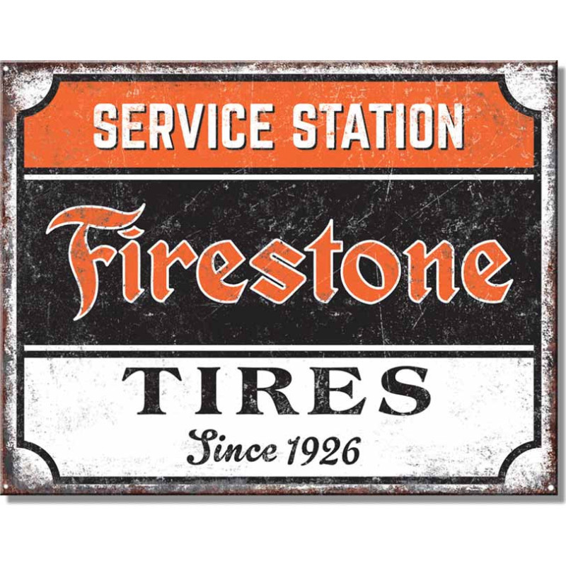 Plechová cedule Firestone Service 40 cm x 32 cm