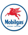 Plechová cedule Mobilgas Pegasus round 30 cm