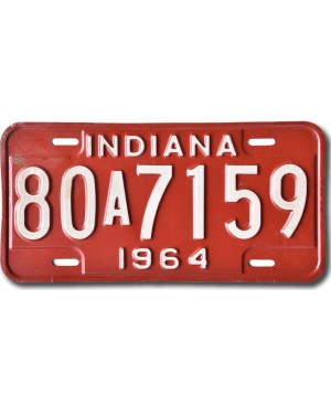 Americká SPZ Indiana 1964 Red 80A7159