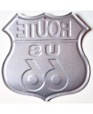 Plechová cedule Route 66 Rusty 30 cm x 30 cm