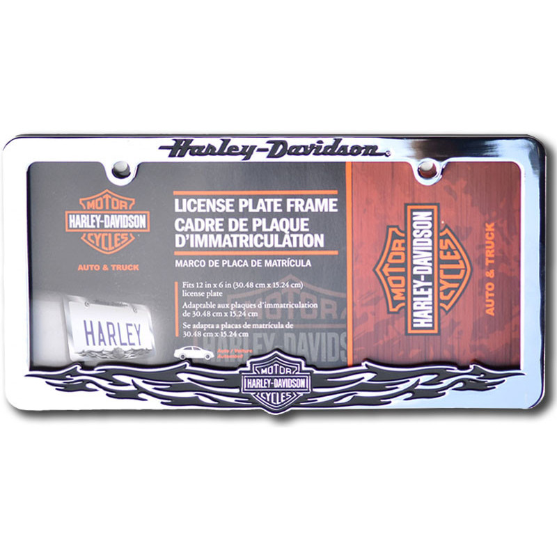 Rámeček na americké SPZ Harley Davidson chrom ocel
