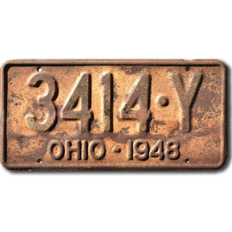 Americká SPZ Ohio 1948 Yellow 3114-Y