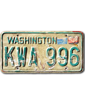 Americká SPZ Washington KWA 996