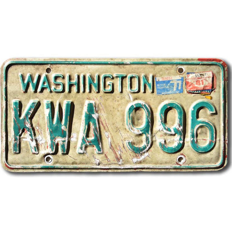 Americká SPZ Washington KWA 996