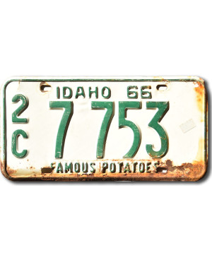 Americká SPZ Idaho 1966 Famous Potatoes 2C 7753