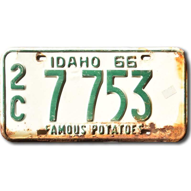 Americká SPZ Idaho 1966 Famous Potatoes 2C 7753