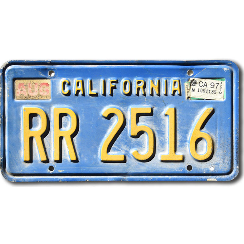 Americká SPZ California 1997 Blue RR 2516