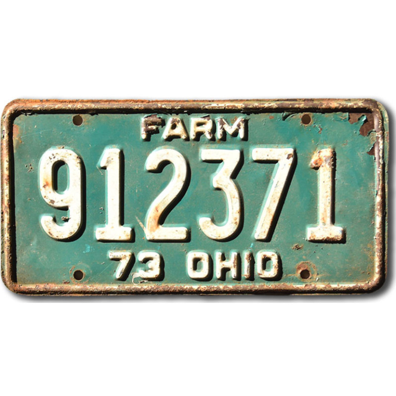 Americká SPZ Ohio 1973 Green Farm 912371