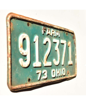 Americká SPZ Ohio 1973 Green Farm 912371
