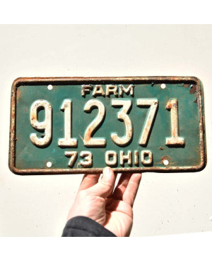 Americká SPZ Ohio 1973 Green Farm 912371