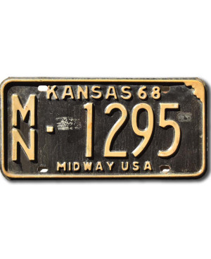 Americká SPZ Kansas 1968 Midway MN-1295