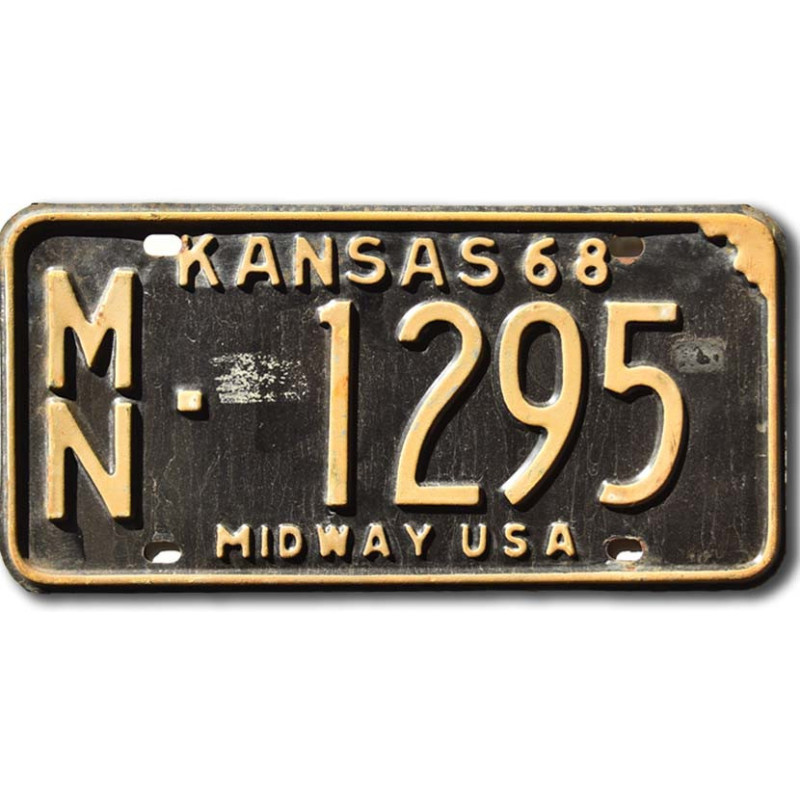 Americká SPZ Kansas 1968 Midway MN-1295