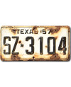 Americká SPZ Texas 1957 White SZ-3104