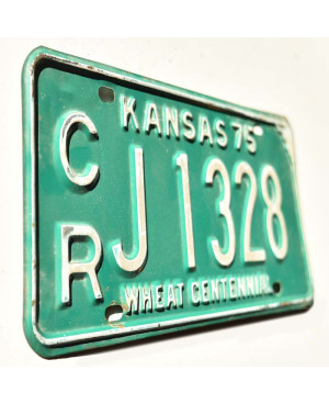 Americká SPZ Kansas 1975 Green CRJ 1328