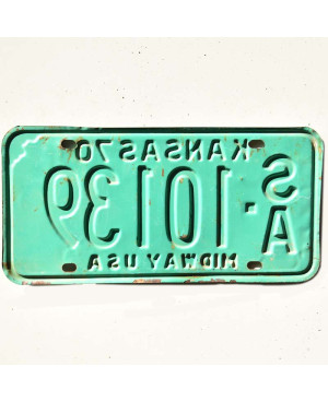 Americká SPZ Kansas 1970 Midway Green SA-10139