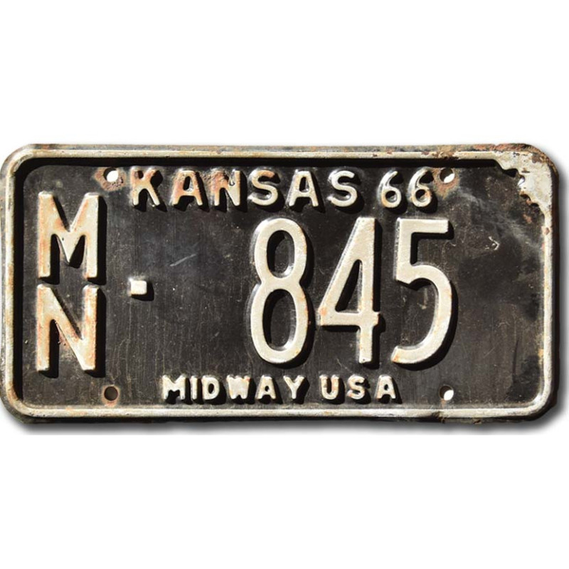 Americká SPZ Kansas 1966 Midway MN 845