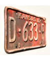 Americká SPZ Kansas 1965 Red D-633-B