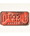 Americká SPZ Kansas 1965 Red D-633-B