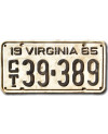 Americká SPZ Virginia 1965 White CT39-389