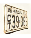 Americká SPZ Virginia 1965 White CT39-389