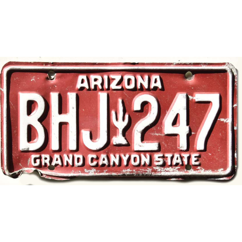 Americká SPZ Arizona Red Cactus BHJ 247