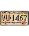 Americká SPZ Michigan 1958 Water Wonderland VU-1467