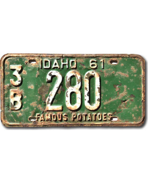 Americká SPZ Idaho 1961 Famous Potatoes 3B 280