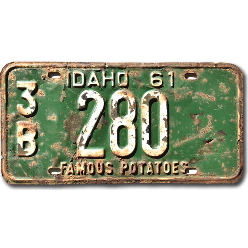 Americká SPZ Idaho 1961 Famous Potatoes 3B 280