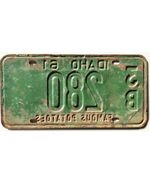 Americká SPZ Idaho 1961 Famous Potatoes 3B 280