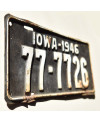 Americká SPZ Iowa 1946 Black 77-7726