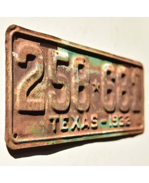 Americká SPZ Texas 1932 Rusty 258-681