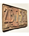 Americká SPZ California 1933 Rusty 2B 7552
