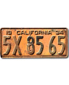 Americká SPZ California 1934 Yellow 5X 8565