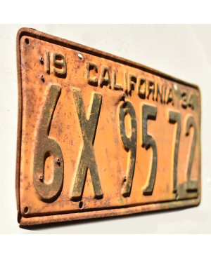 Americká SPZ California 1934 Yellow 6X 9572