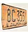 Americká SPZ California 1932 Yellow 8C 355