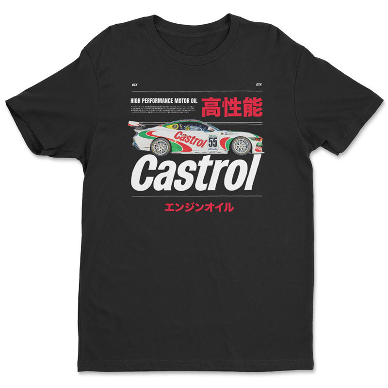 Pánské tričko Castrol Racing Car Black