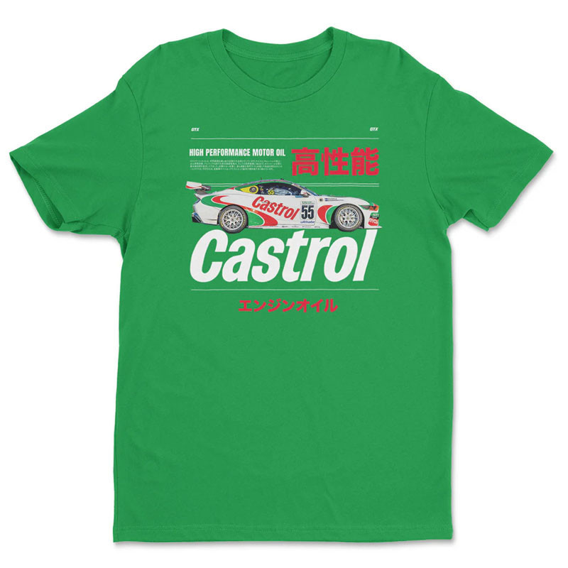 Pánské tričko Castrol Racing Car Green